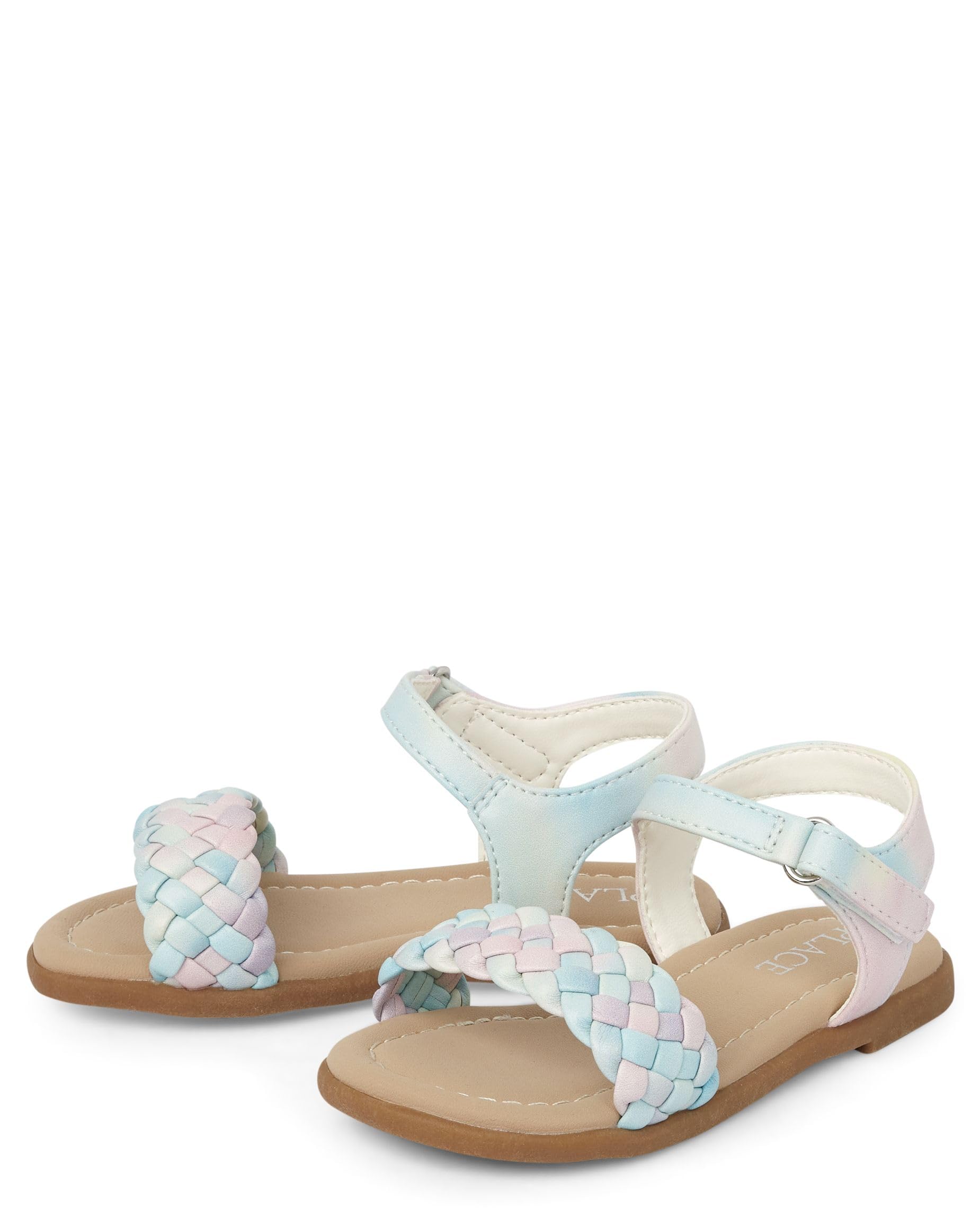 The Children's Place Baby Girls' Baby Girls and Toddler Flat Sandals With Adjustable Ankle Strap
