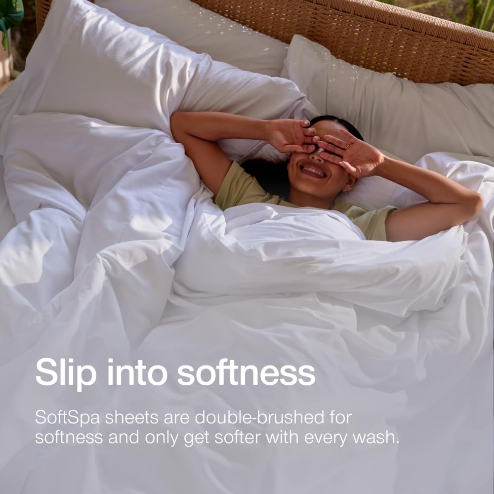Coop Home Goods Cool+ Cooling Bed Sheets, 4 Piece Full Sheet Set, Dove Grey Breathable Cooling and Super Soft, Luxury Spa & Hotel Quality, Full Size Bed Set