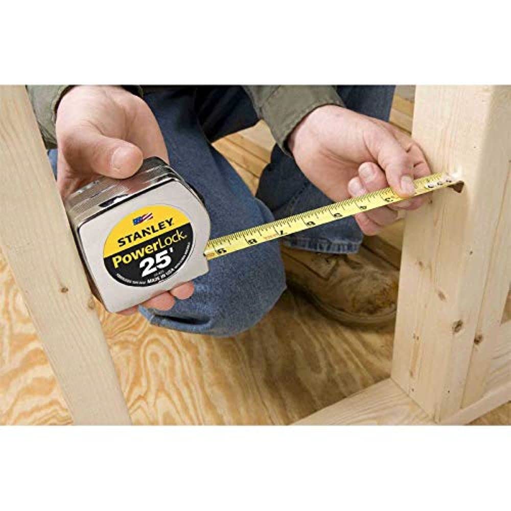Stanley 33-231 3-Meter x 1/2-Inch Heavy Duty Powerlock Tape Rule With Metal Case