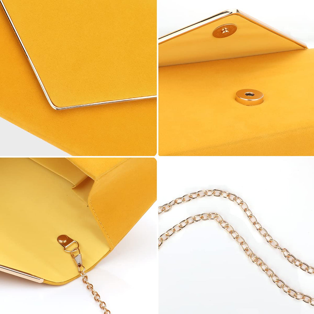 BBjinronjy Clutch Purse for Women Evening Bags Handbags for Wedding Party Cocktail Prom Faux Suede Crossbody Shoulder Bag
