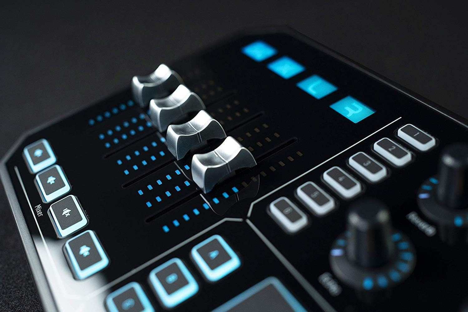 TC-Helicon GoXLR Revolutionary Online Broadcaster Platform with 4-Channel Mixer, Motorized Faders, Sound Board and Vocal Effects, Officially Supported on Windows