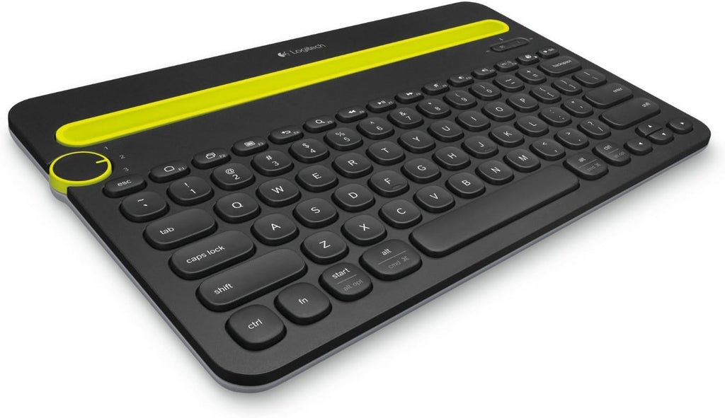 Logitech K480 Wireless Multi-Device Keyboard for Windows, macOS, iPadOS, Android or Chrome OS, Bluetooth, Compact, Compatible with PC, Mac, Laptop, Smartphone, Tablet - Black