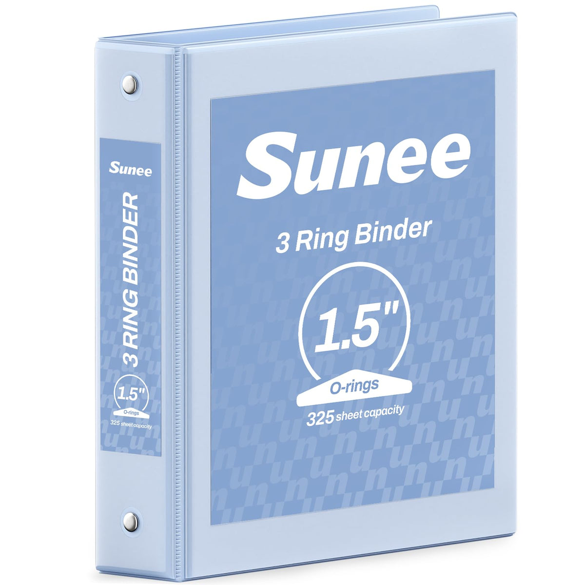 SUNEE 3 Ring Binder 1/2 Inch 1 Pack, Clear View Binder Three Ring PVC-Free (Fit 8.5x11 Inches) for School or Office Supplies, Black