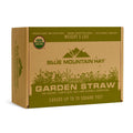 Blue Mountain Hay Organic Garden Straw (5 lb) - Natural Mulch for Gardening, Flower Beds & Landscaping, New Lawn Grass Seeding, Compost, Raised Garden Bed, Cat Grass & Grass Seed