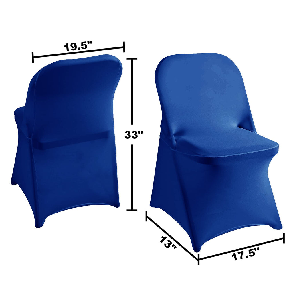magalo 12 Pack Black Spandex Folding Waterproof Chair Cover, Stretch Chair Cover Protector for Wedding, Party, Dining Banquet and Other Special Events