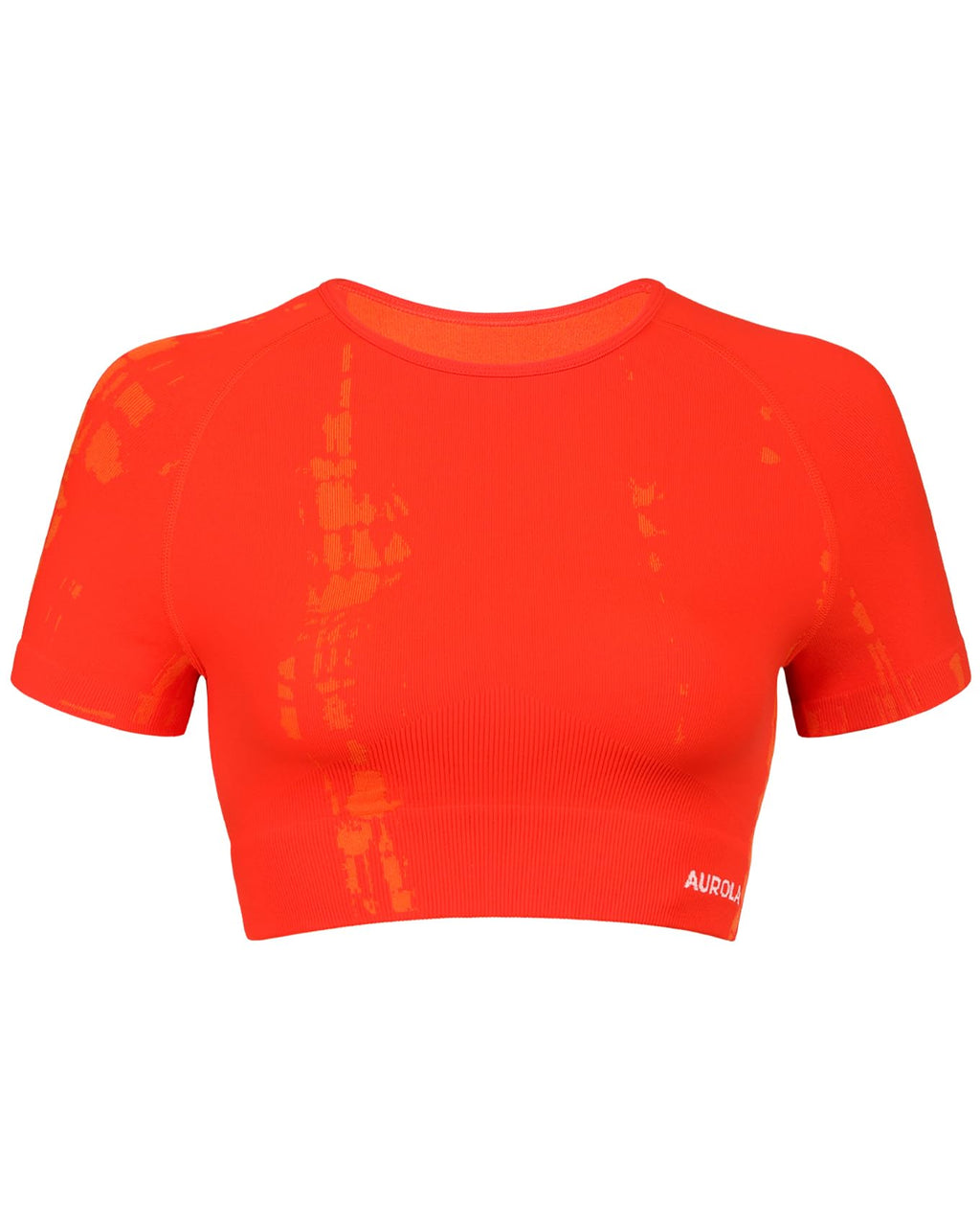 AUROLA Serpent Snake Seamless Workout T-Shirts for Women,Short Sleeve Crop Top Gym Yoga Athletic Shirts Tee