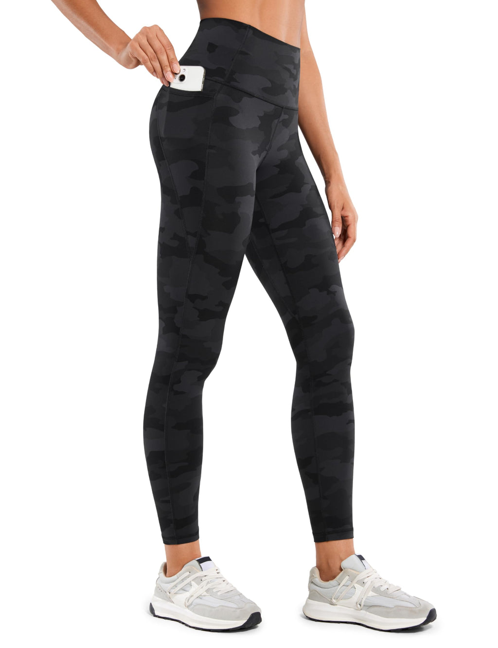 CRZ YOGA Butterluxe Workout Leggings Pockets 25'' - High Waisted Gym Womens Yoga Pants Buttery Soft