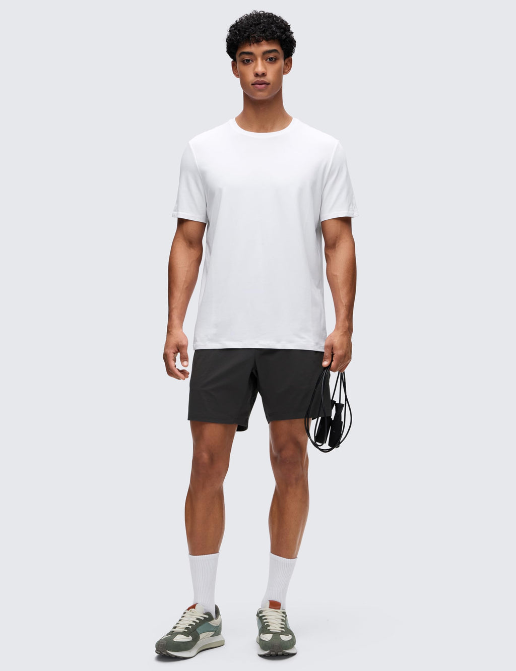 CRZ YOGA Pima Cotton Shirts for Men - Short Sleeve Casual Crewneck T-Shirts Breathable Workout Daily Tee Tops