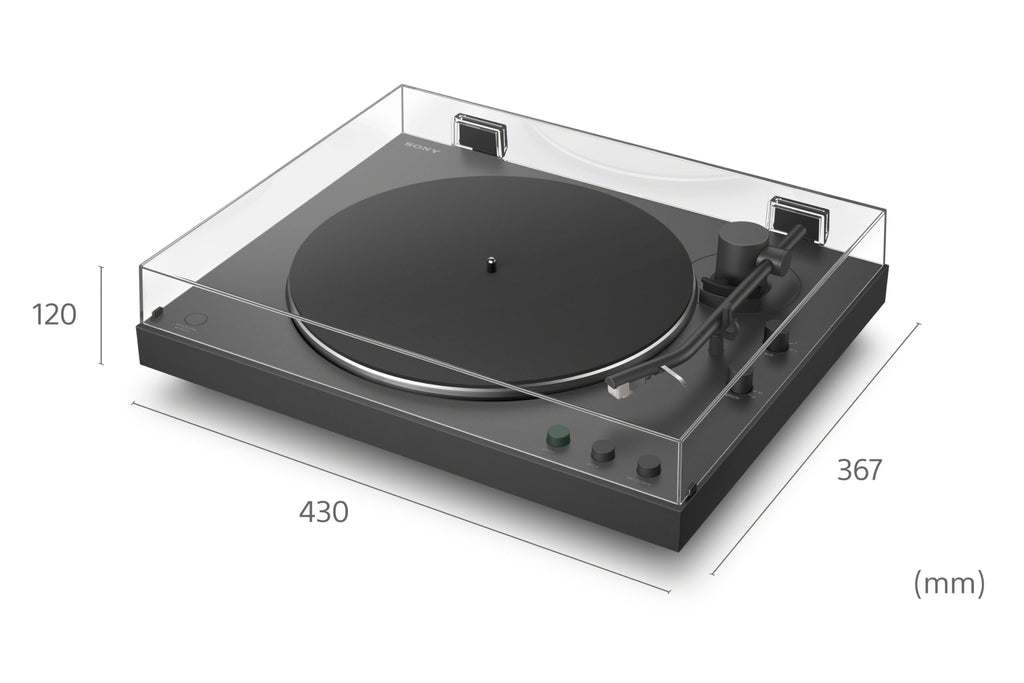 Sony PS-LX310BT Belt Drive Turntable: Fully Automatic Wireless Vinyl Record Player with Bluetooth and USB Output Black