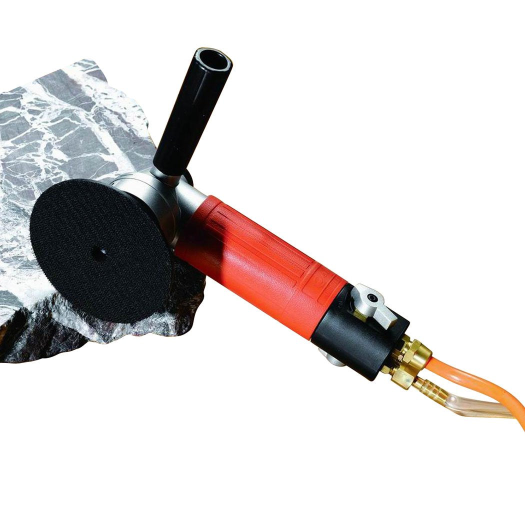Air Wet Polisher/ Sander 4-Inch Versatile Wet Stone Grinder 4500 Rpm Pneumatic with Front Side Exhaust Great for Polishing Stone and Concrete