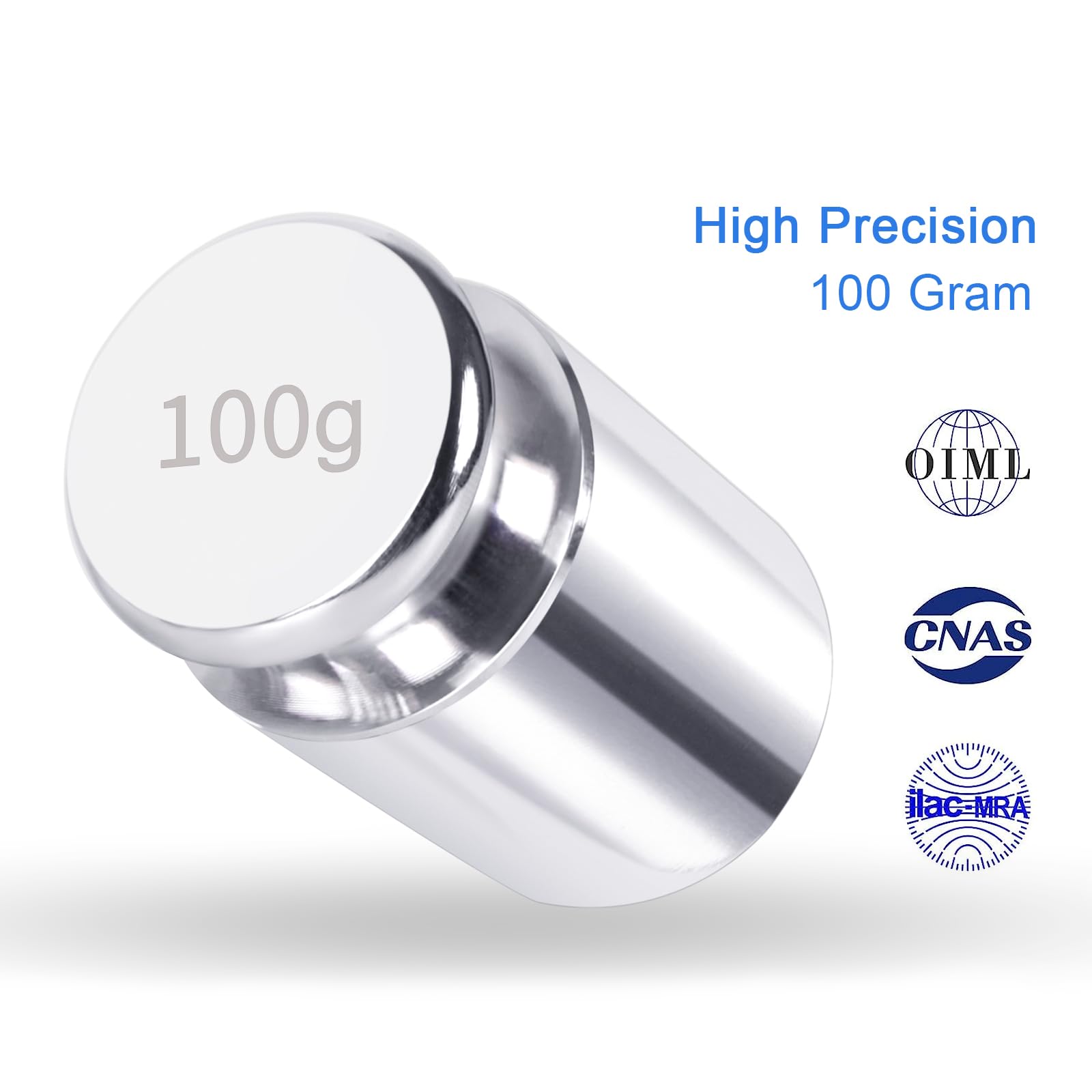 QP Calibration Weights, 50 Gram Scale Weights, OIML Class M1 High Precision Stainless Steel Scale Balance Weights with Chrome Finish, Calibration Weights for Digital Scale, Kitchen Scale, Pocket Scale