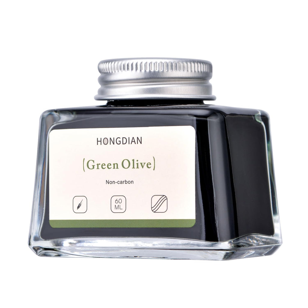 Asvine Hongdian Fountain Pen Bottled Ink Black, 60ml Fountain Pen Bottled Ink, Non Carbon