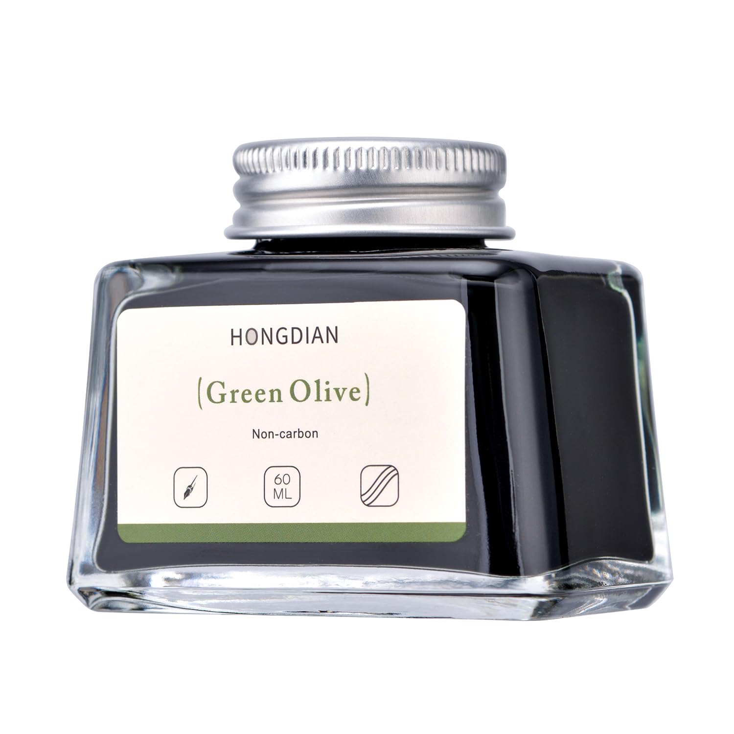 Asvine Hongdian Fountain Pen Bottled Ink Black, 60ml Fountain Pen Bottled Ink, Non Carbon