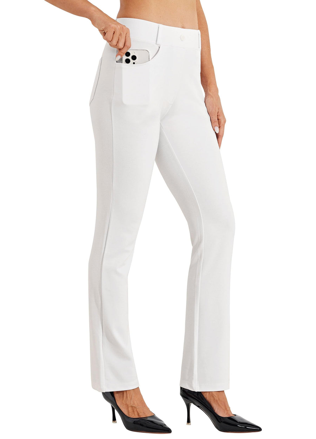 Willit Women's Yoga Dress Pants Bootcut Stretch Work Slacks Office Pants 4 Pockets 28"/29"/30"/31"/33"