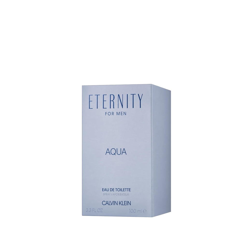 Calvin Klein Eternity Aqua Eau de Toilette for Men - Aquatic fragrance, Top notes: Cucumber, Citrus Cocktail