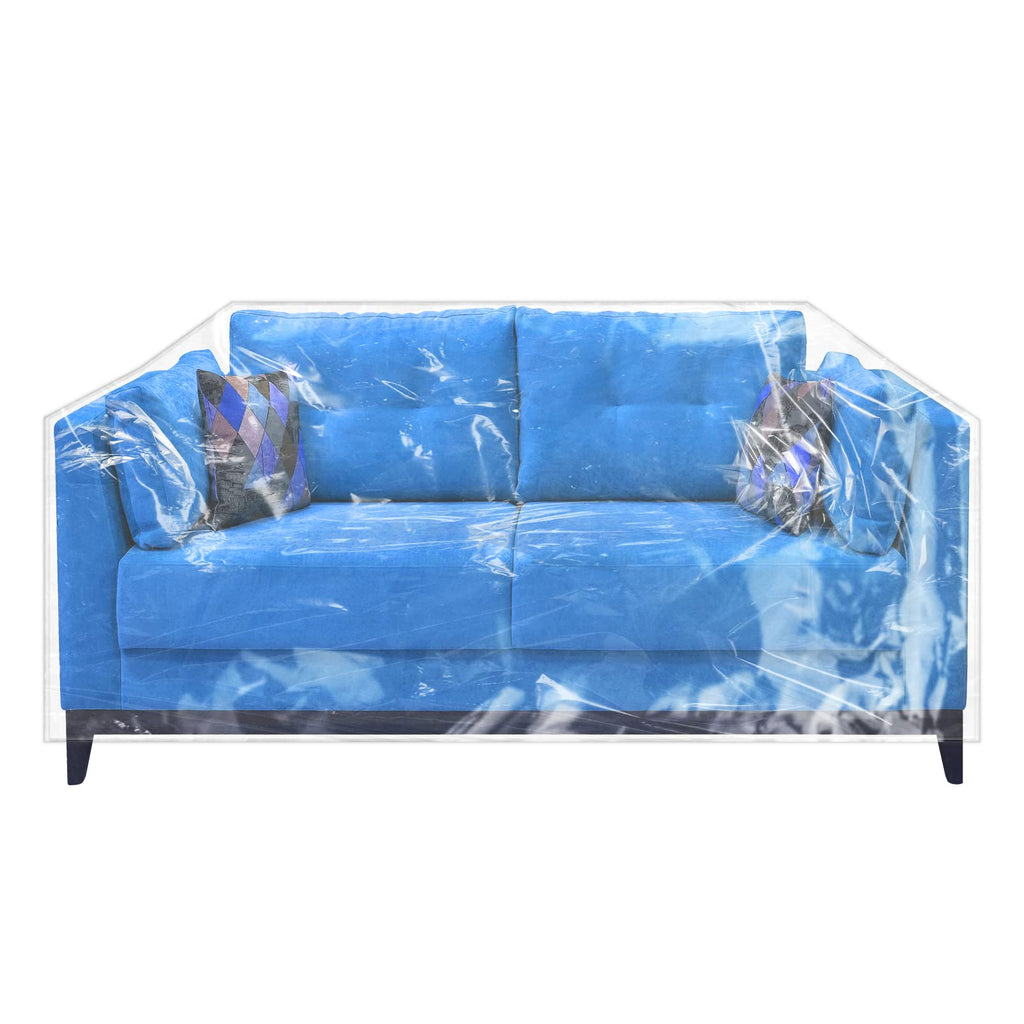 wokire Clear Thicker Couch Cover Water Proof Sofa/Heavy Duty Couch Cover-Protection Against Cat Dog Clawing, Vinyl Sofa Slipover -for Storage and Moving