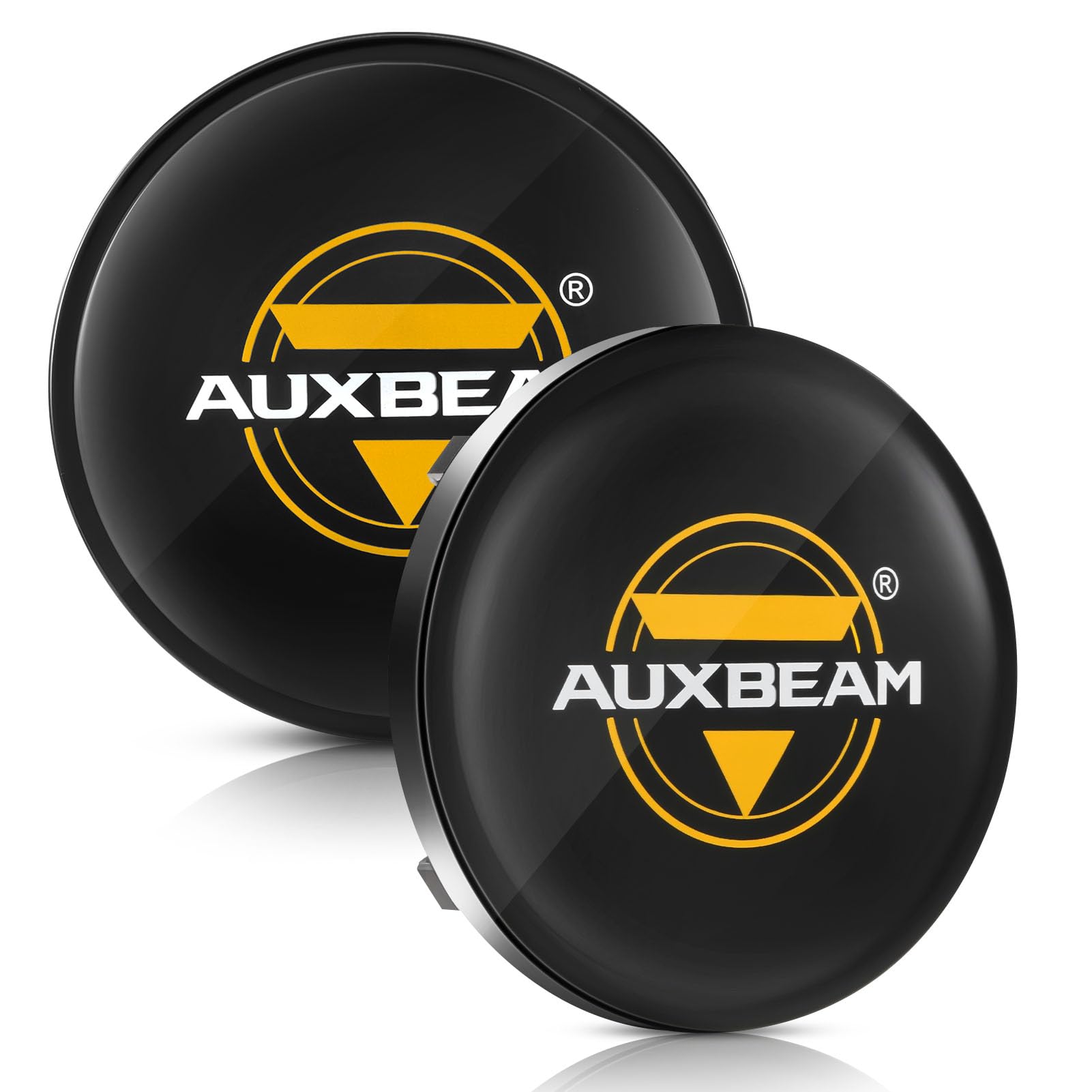 Auxbeam P4 Series Flood Beam LED Pods 4 Inch 90W Round Offroad Fog Lights Driving Flood Light Bar Bumper A-Pillar Hood Mount for Trucks ATV UTV Motorcycle Jeep