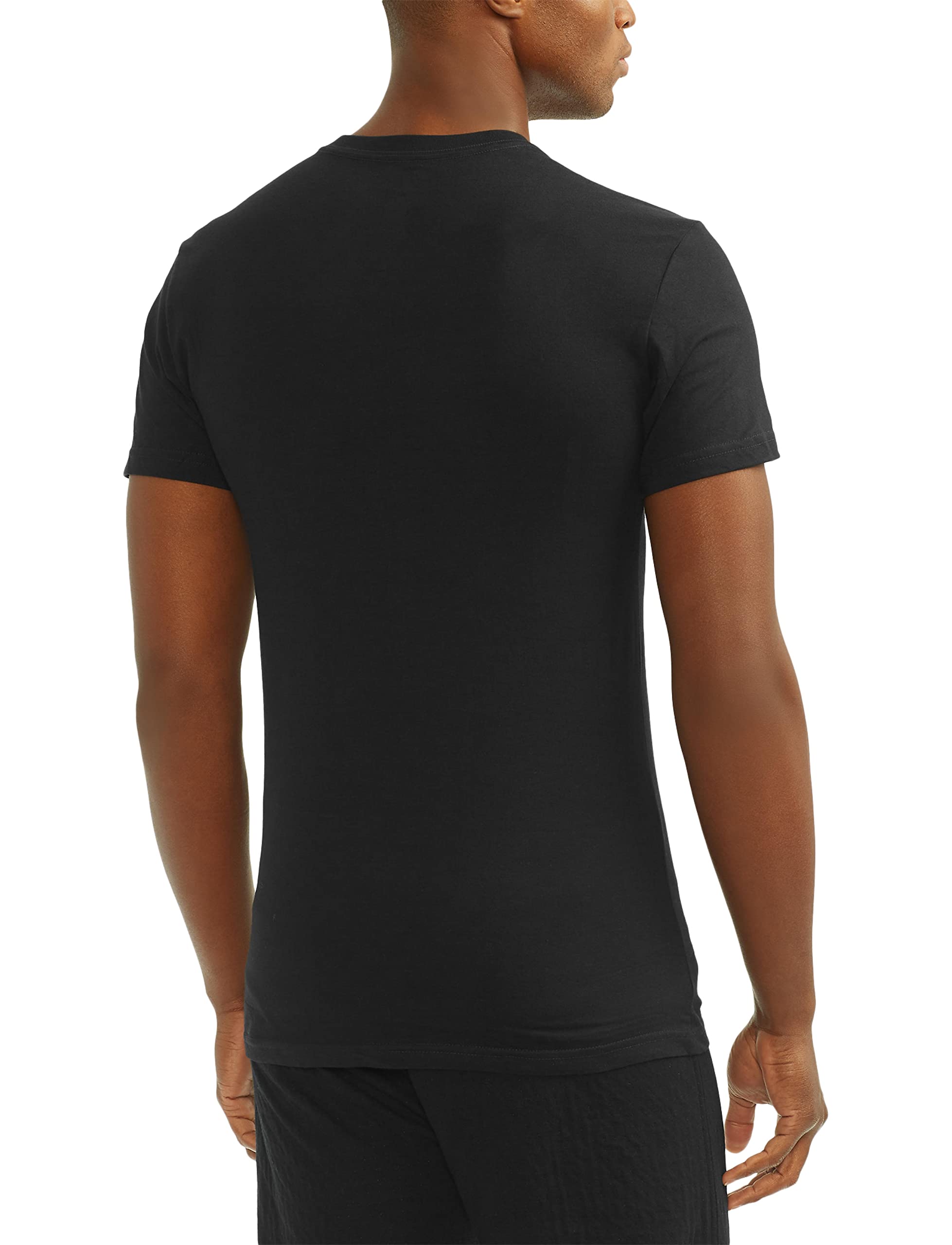 Polo Ralph Lauren Men's T-Shirt Pack, 3-Pack, Cotton Men's Clothing V-Neck Undershirt, Slim Fit Tees, Moisture-Wicking