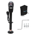 POLESTAR Electric Trailer Jack, 3500lbs Electric Power A- Frame Tongue Jack with Waterproof Protective Cover & LED Light for Travel Trailer Camper, RV, 12V DC with Hard Wiring, 9"-27" Lift