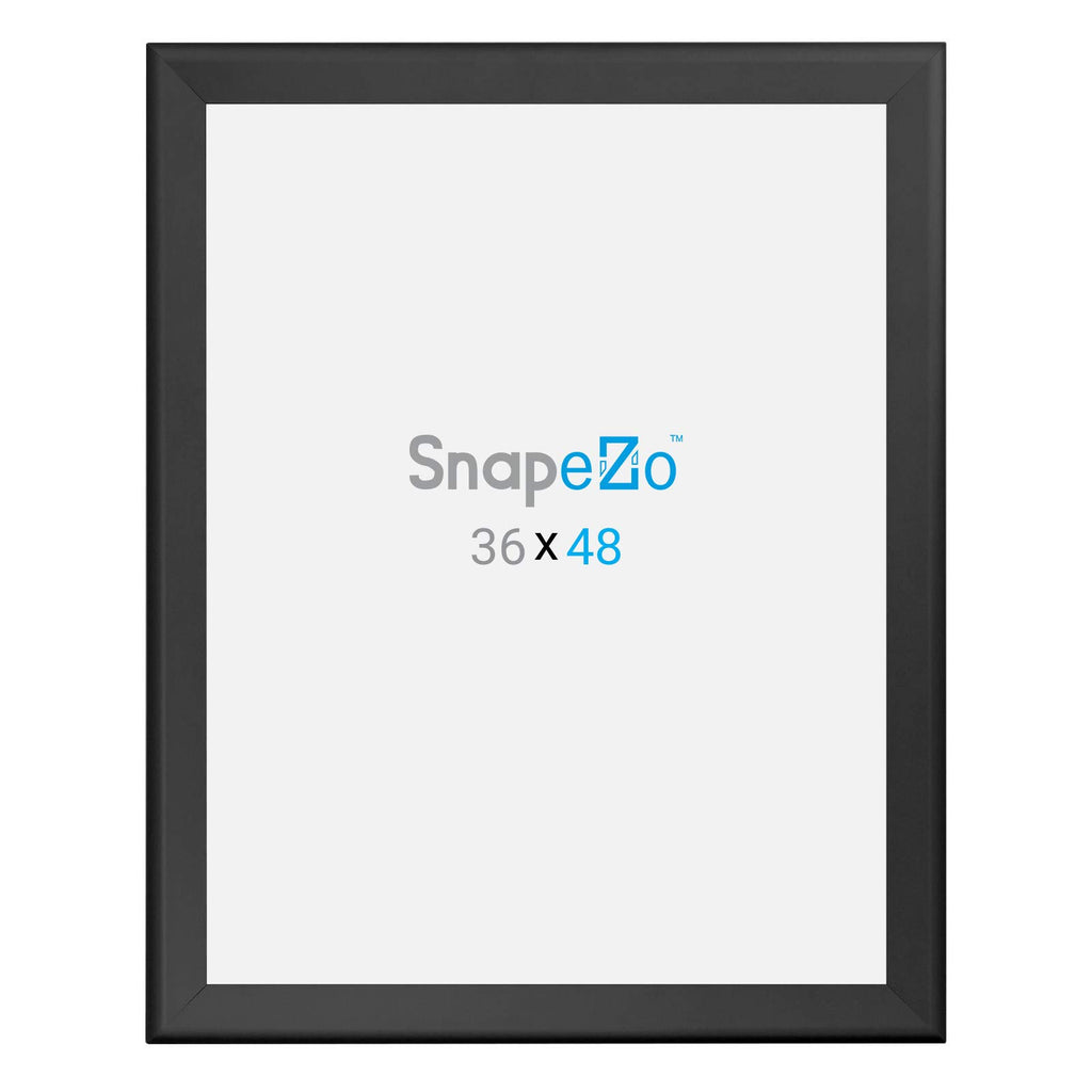 SnapeZo Movie Poster Frame 27x40 Inches, Black 1.7 Inch Aluminum Profile, Front-Loading Snap Frame, Wall Mounting, Wide Series for One Sheet Movie Posters