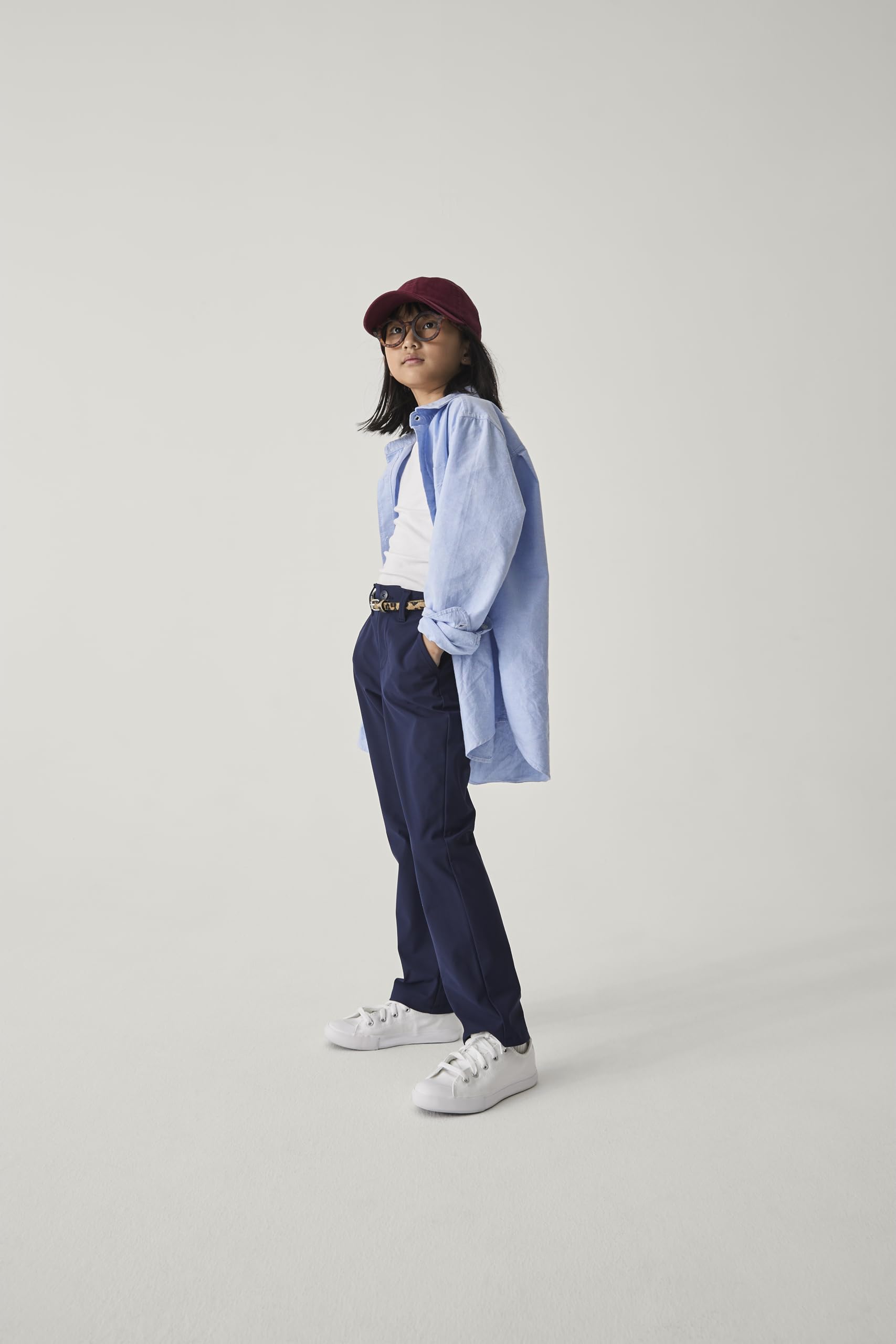 The Children's Place Girls' Uniform Wide Leg Chino Pants