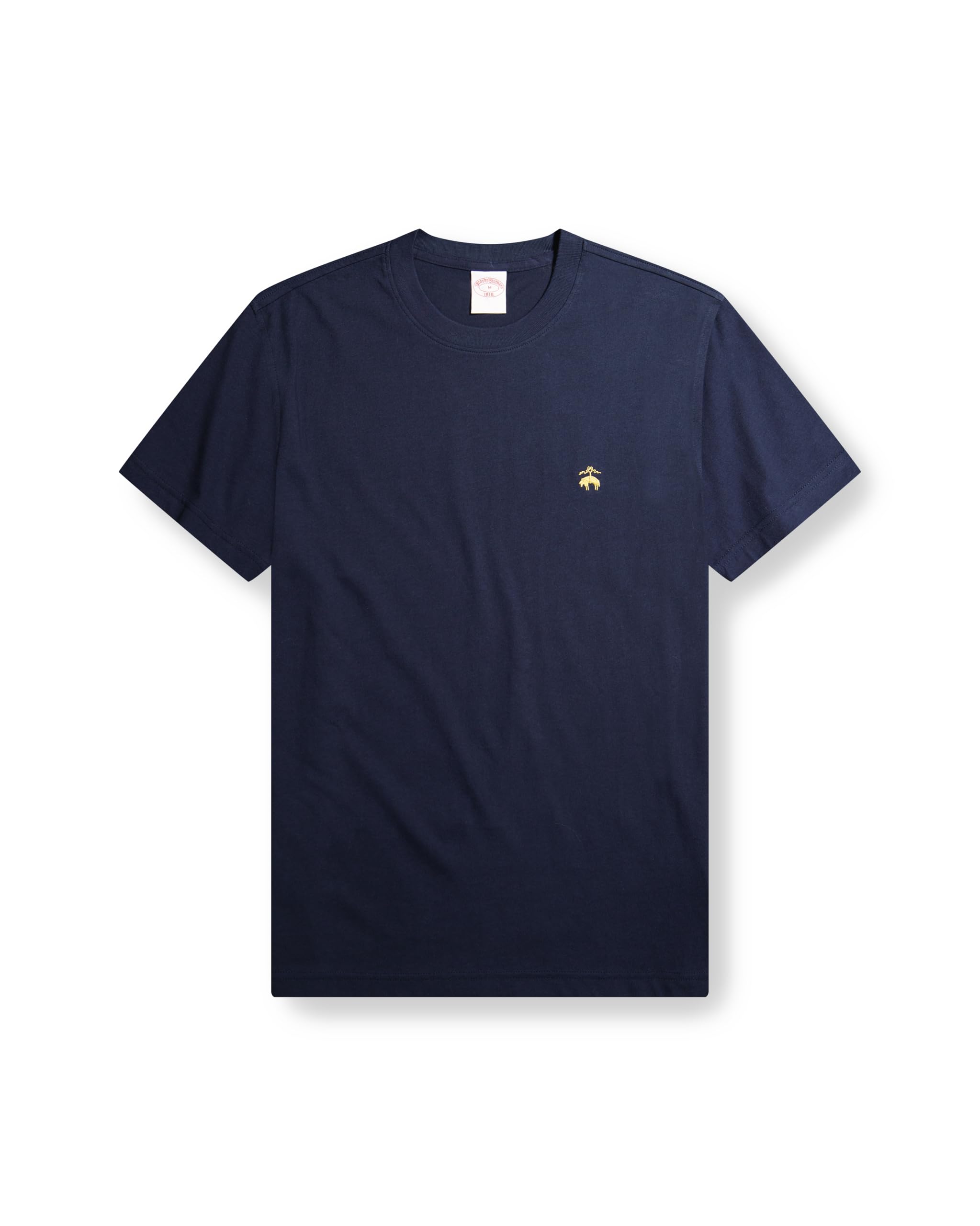 Brooks Brothers Men's Short Sleeve Cotton Crewneck Logo T-Shirt