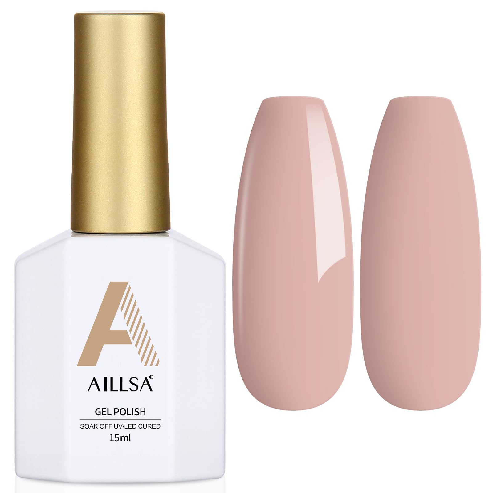 AILLSA Red Gel Nail Polish Ruby Red Gel Polish Bright Rose Color Polish Apple Candy Nails Long Lasting Soak Off U V Gels Nail Polish Nail Art Manicure Salon at Home 0.51 Fl Oz