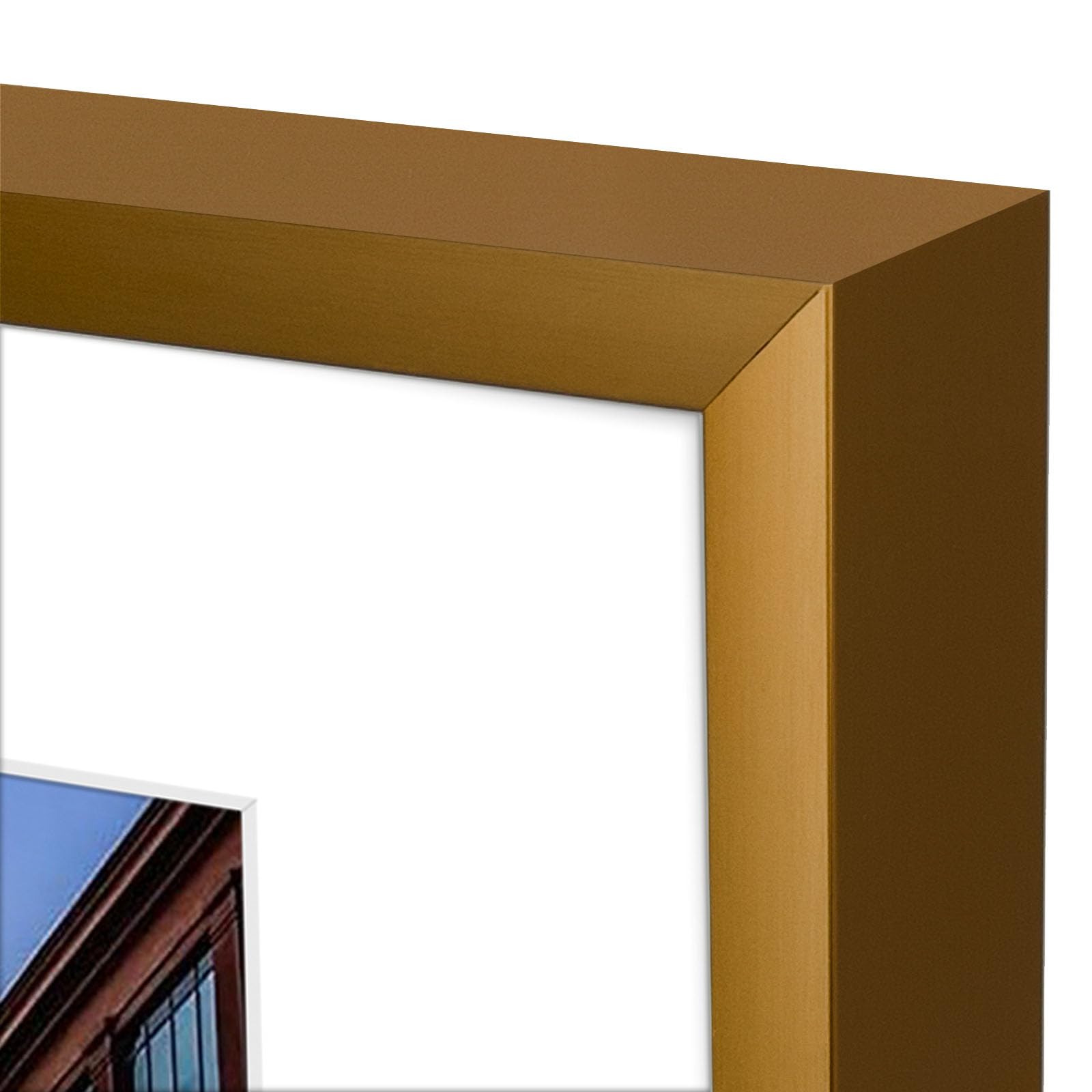 Frametory, 6x8 Aluminum Picture Frame - 6 x 8 Black Frame with Removable Mat for 5 x 7 Photo - 6 by 8 Durable Metal Frame with Real Glass - Sawtooth Hanger for Easy Wall Display - 1 Pack