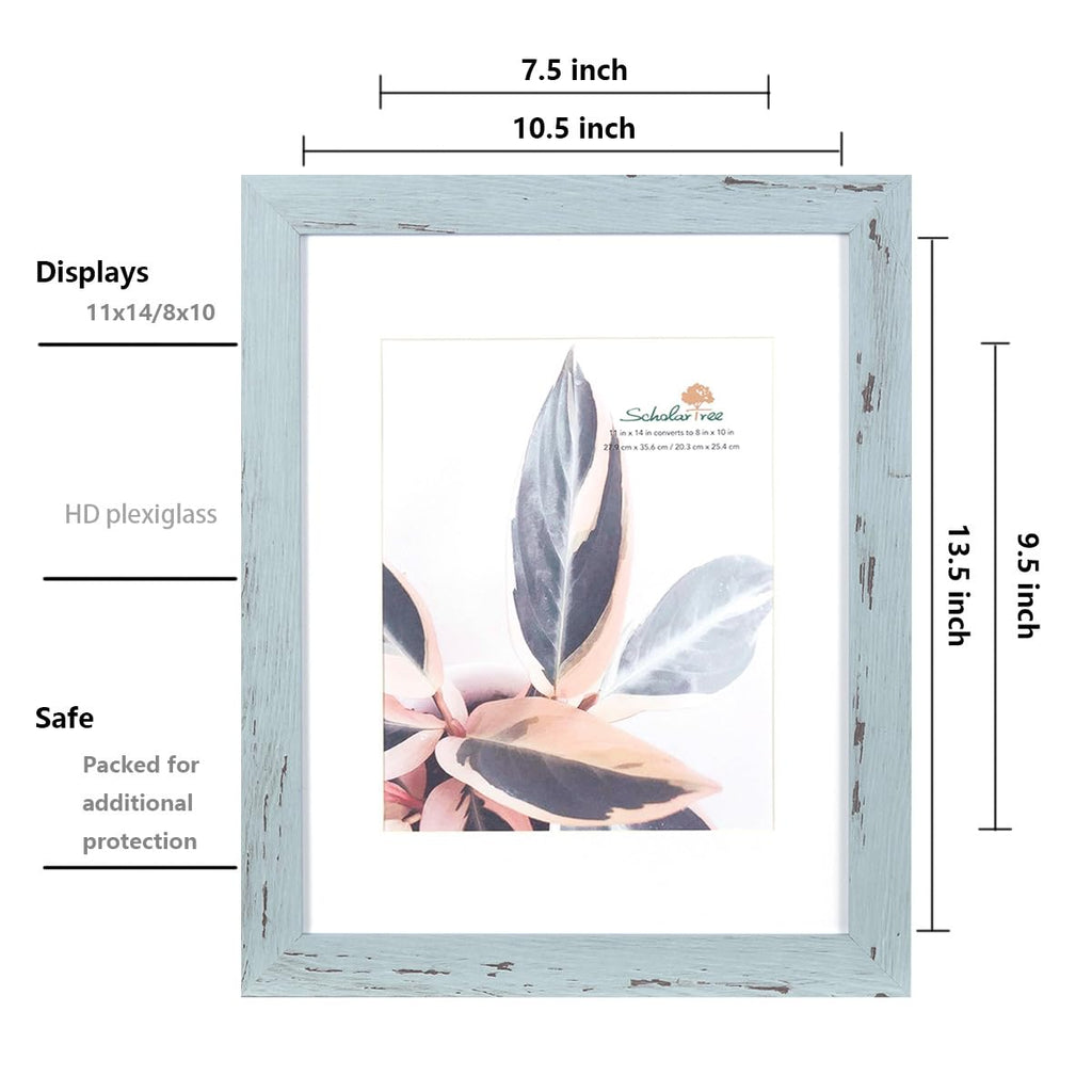 5x7 Picture Frame Gold, Display 5x7 without Mat or 4x6 with Mat, Wall Gallery Photo Frames