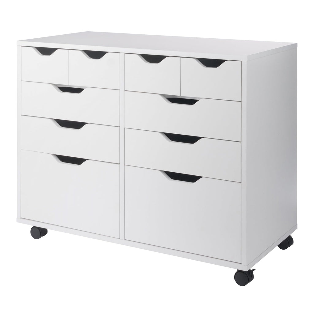 Winsome Halifax Mobile Storage Cabinet with Doors & Drawers, Stylish & Functional Home Storage Cabinet for Filing, Kitchen Organization, Moveable Furniture for Office, Dorms, Apartments