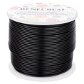 BENECREAT 9 Gauge Jewelry Craft Aluminum Wire 55 Feet Bendable Metal Sculpting Wire for Halloween Craft Floral Model Skeleton Making (Black, 3mm)