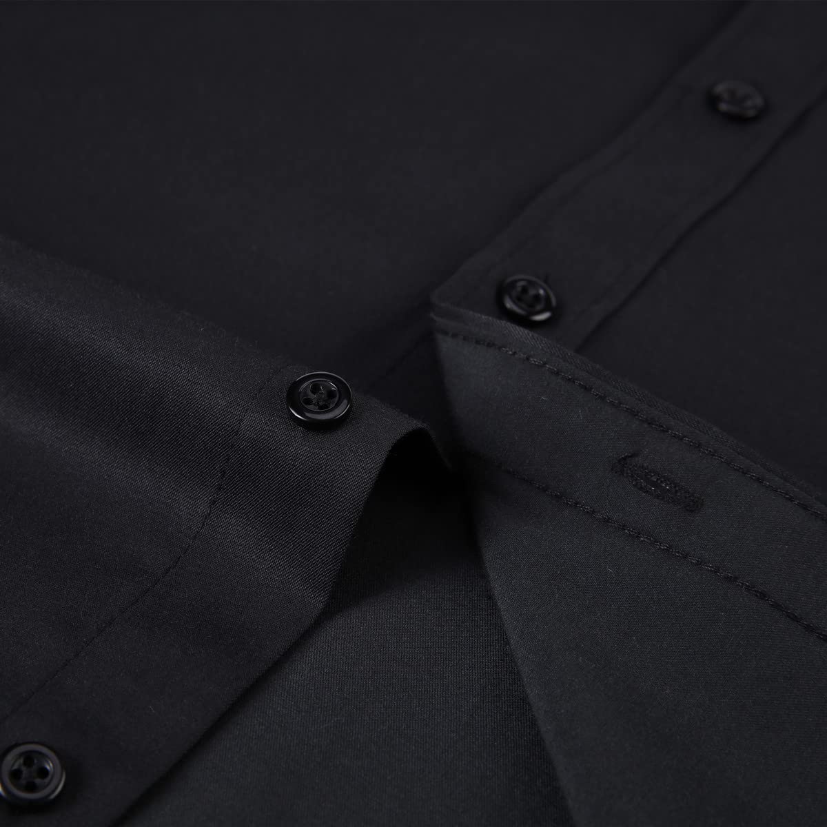 Long Sleeve Dress Shirts for Men - Regular-Fit Casual Button-Down Shirt with Pockets