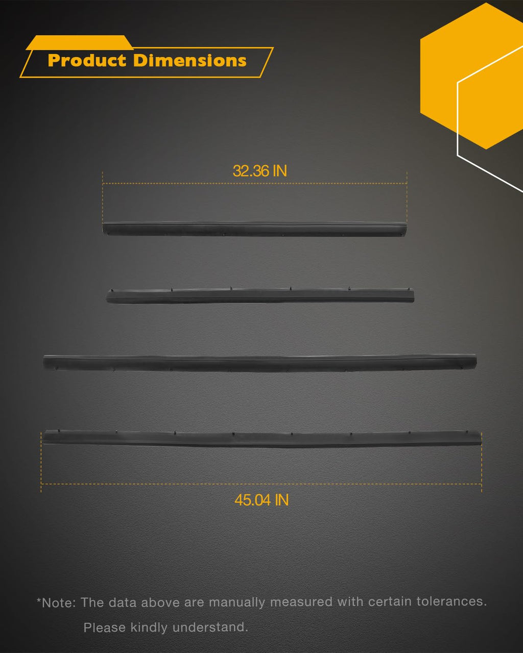 Window Trim Seal, Compatible with 1996-2002 Toyota 4Runner 4-Door, Window Molding Weather Stripping Belt Set, 68161-35010, 68162-35010, 68163-35010, 68164-35010, Door Weatherstrip Rubber Moulding 4PCS