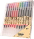 XSG Black Gel Pens[0.5mm]，Extra fine point pens Ballpoint pens For japanese Office School Stationery Supply 12 Packs