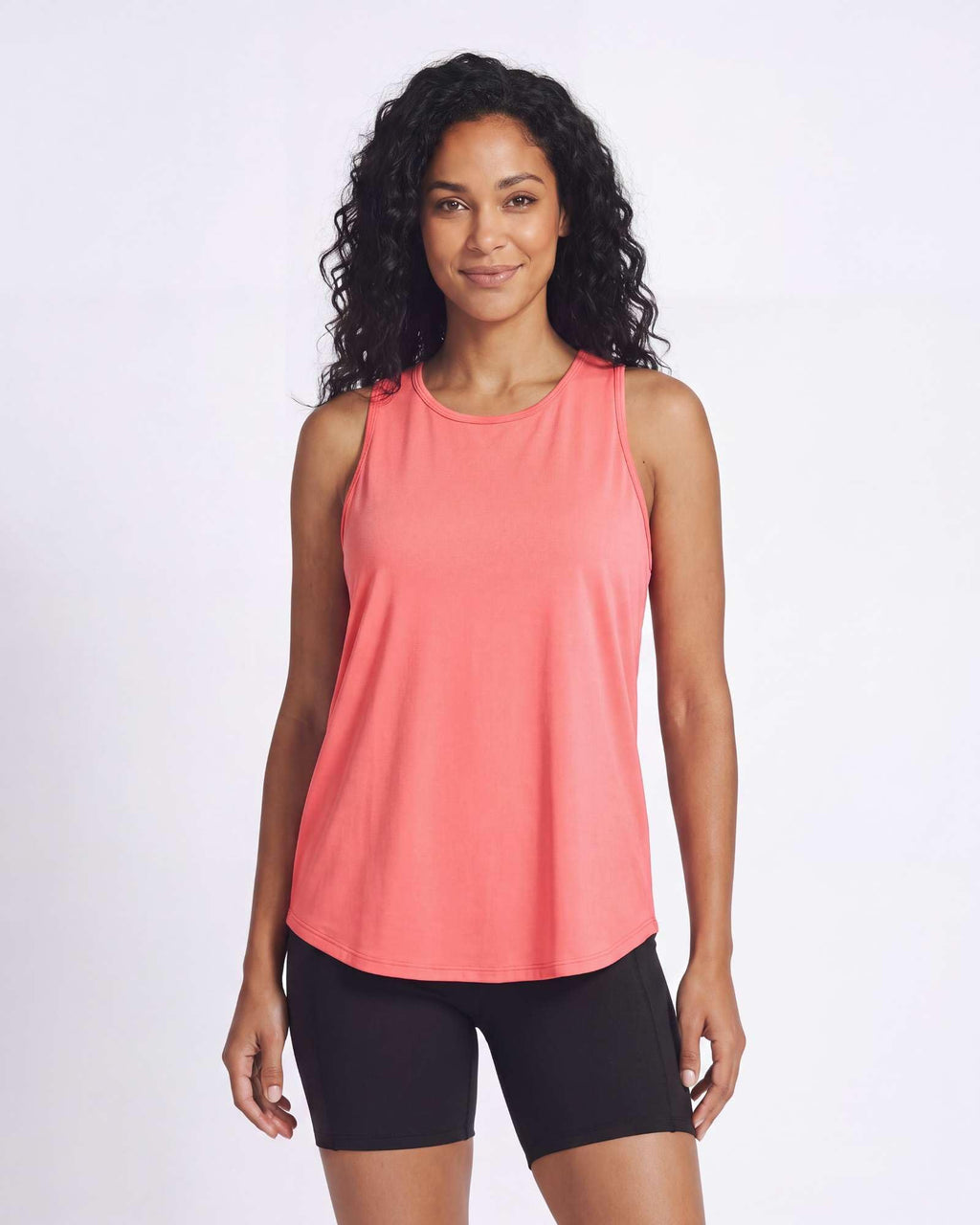 Real Essentials 5 Pack: Women's Racerback Athletic Tank Top Mesh Back Dry-Fit Sleeveless Shirt for Workout Running Gym (Plus)