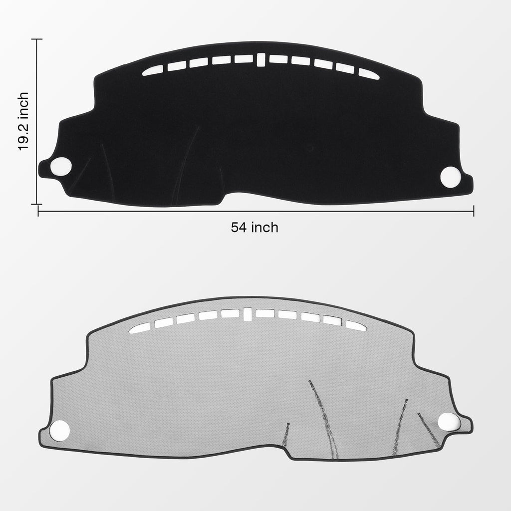 KUST Black Dash Cover for Ford Ranger 1995-2011/Ford Explorer 1995-2001/Mazda B2300 B2500 B3000 B4000 1995-2008/Mercury Mountaineer 1997-2001 Polyester Dashboard Cover Accessories for Ranger