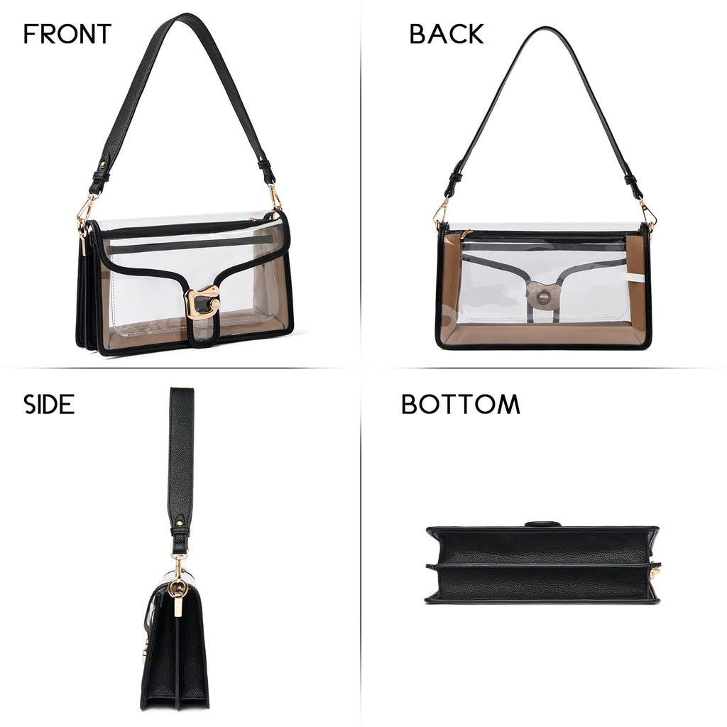 Travistar Crossbody Bags for Women Trendy - Small Cross Body Purse Shoulder Bag Leather Handbags Evening Clutch with 2 Straps | 2 detachable straps