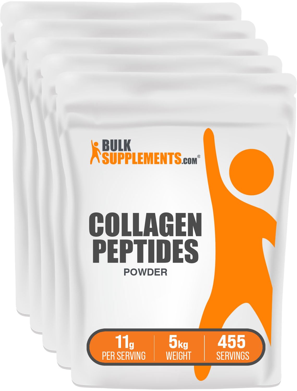 BulkSupplements.com Collagen Peptides Powder - Bovine Collagen Powder, Powdered Collagen Supplement - Hydrolyzed & Gluten Free, 11g per Serving, 500g (1.1 lbs) (Pack of 1)