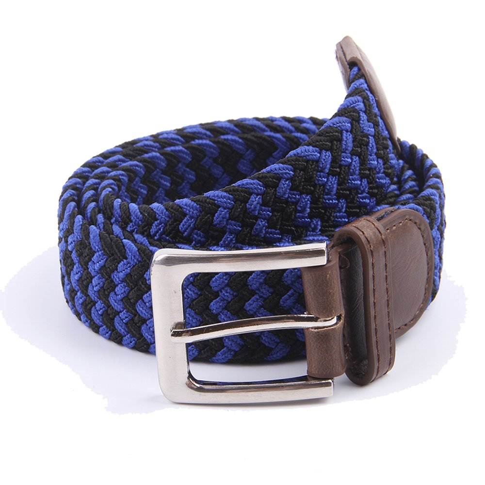Gelante Canvas Elastic Fabric Woven Stretch Multicolored Braided Belts