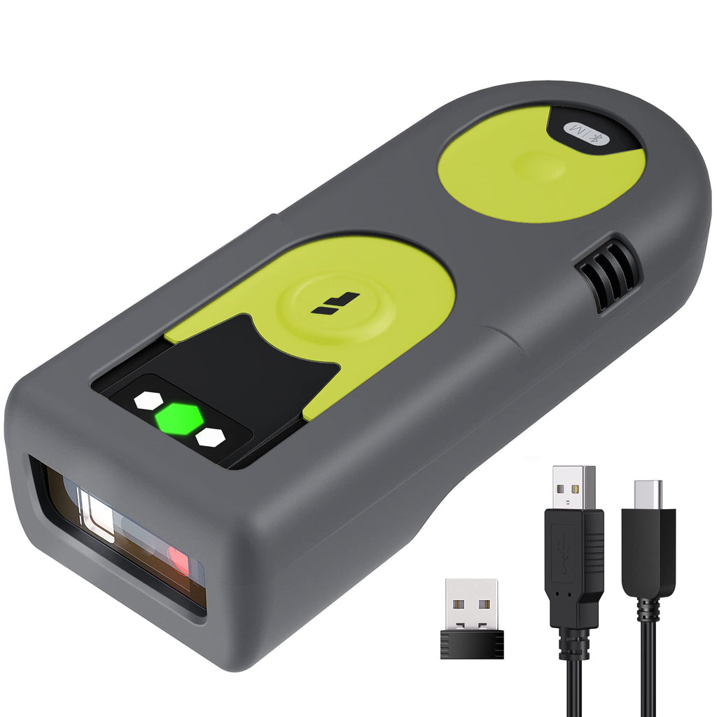 Inateck Bluetooth Scanner 1D Barcode Scanner 2.4Ghz USB Adapter, Screen Scanning, Exclusive Shortcuts, BCST-43