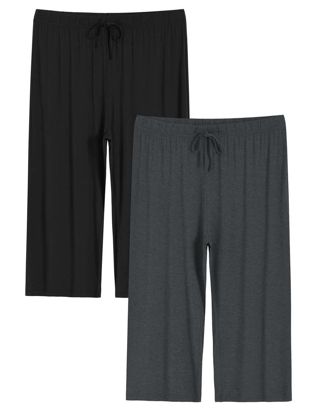 Latuza Women's Plus Size Capri Pajama Pants Wide Leg