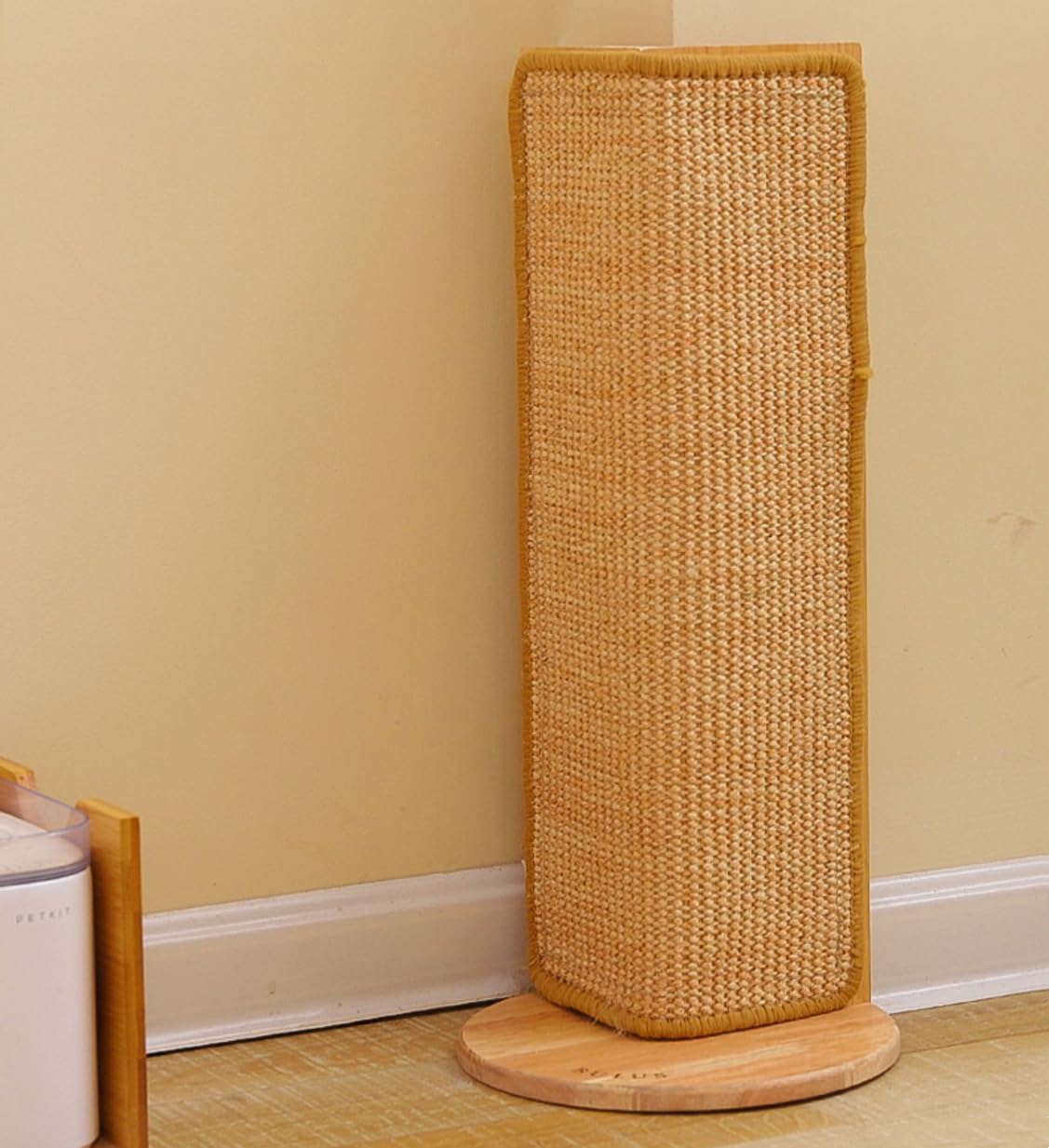 SHENGOCASE 20.5" Tall No Drilling Wall Sofa Couch Corner Cat Sisal Scratcher,Scratching Post,Replaceable Sisal Scratch Pad Mat, Couch Protector