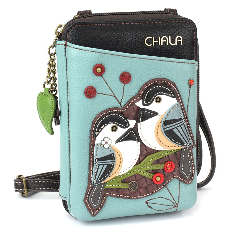 CHALA Wallet Crossbody Cell Phone Purse - Women Faux Leather Multicolor Handbag with Adjustable Strap