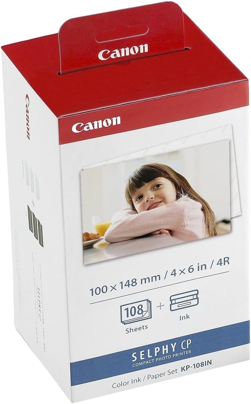 Canon Color Ink Paper Set KP-108IN 4X6 108 Sheets