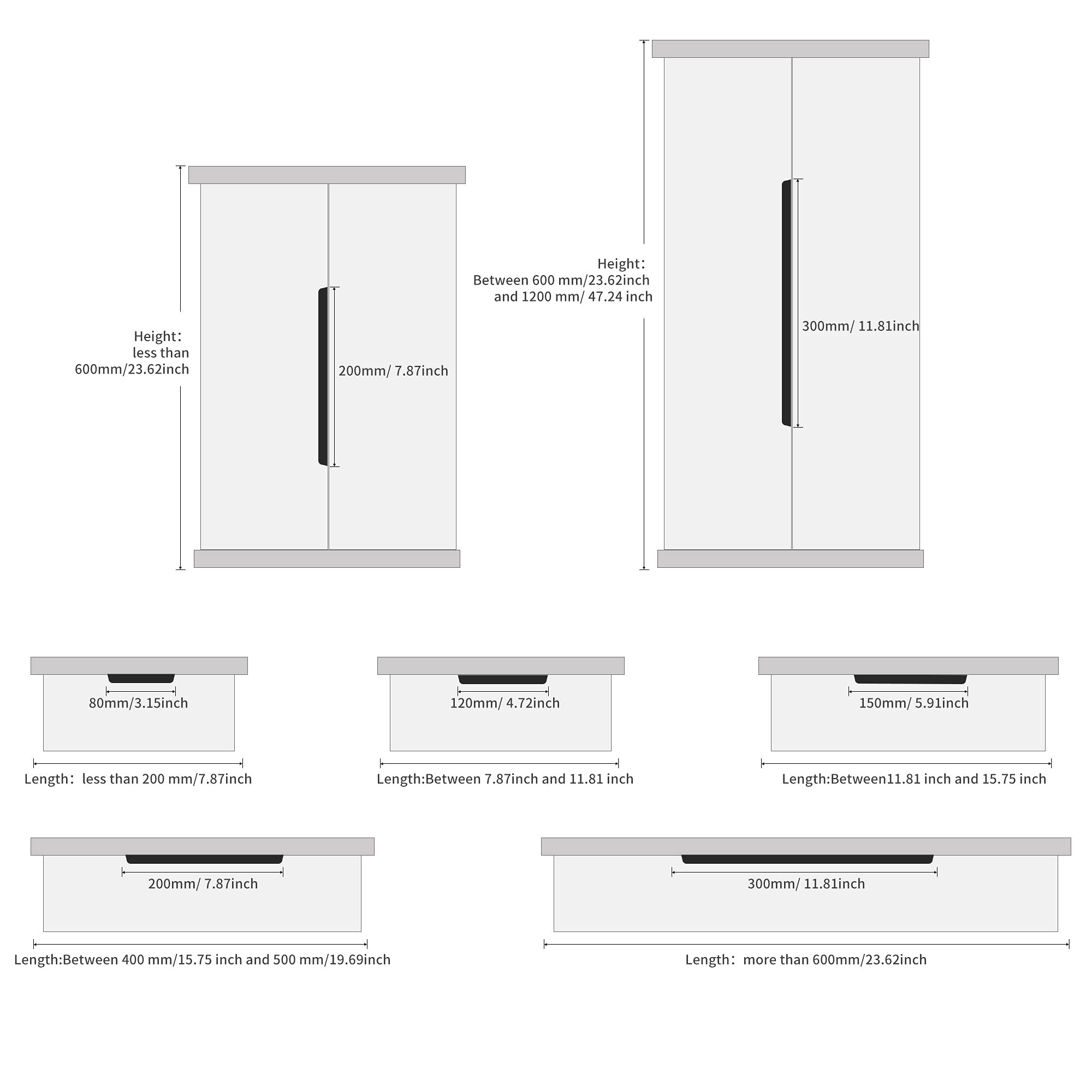 Satanga Edge Finger Pulls for cabinets Kitchen Concealed Drawer Pull Aluminum Hidden Back Mount Door Handle for Home Pack of 5 Modern White 3 Inch Overall Length Easy Installation