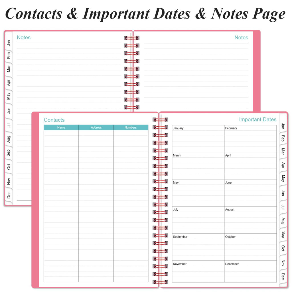 2026-2027 Daily & Monthly Planner - One Page Per Day, Daily Planner from July 2026 to June 2027, Planner 2026-2027 with 12 Monthly Tabs, 6.4" x 8.5", Black