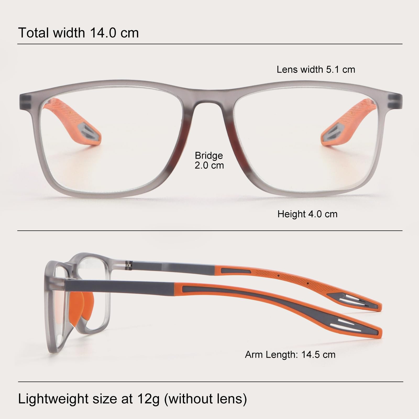 BLOEXCLU 4 Pack Progressive Multifocus Reading Glasses for Men Women TR90 Sports Style Anti-Blue Light Computer Readers
