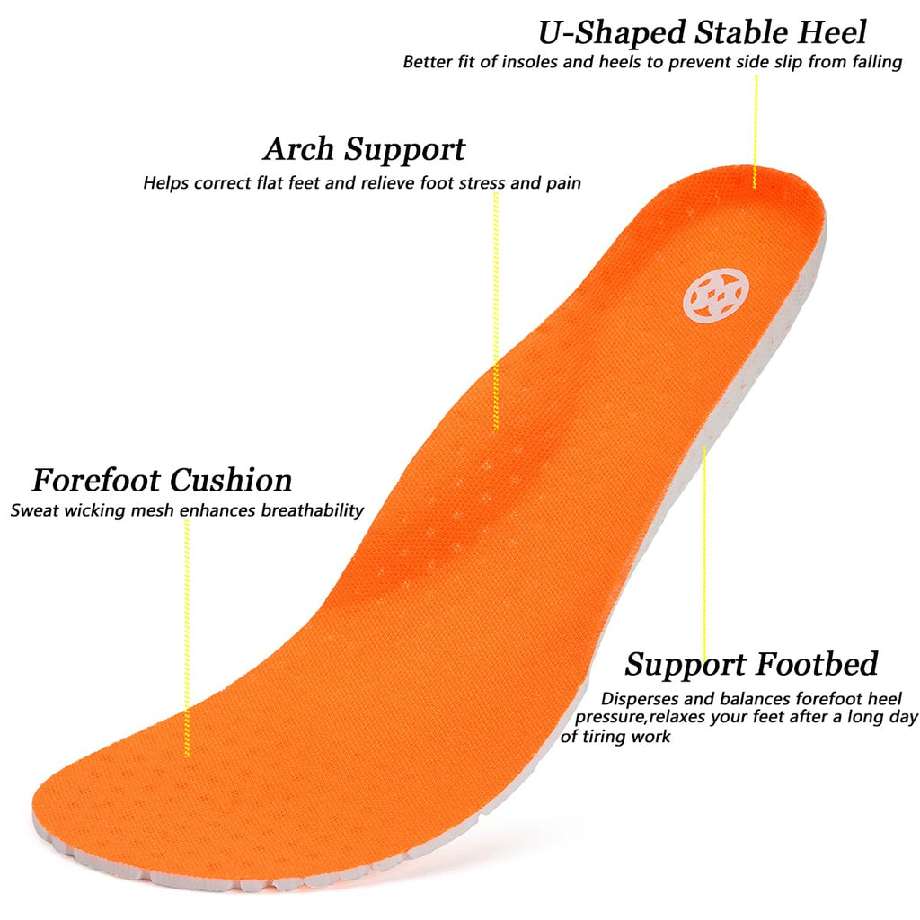 Men's Women's Clogs Garden Shoes Slip On Sandals Breathable Summer Orthotic Walking Slippers with Plantar Fasciitis Soles