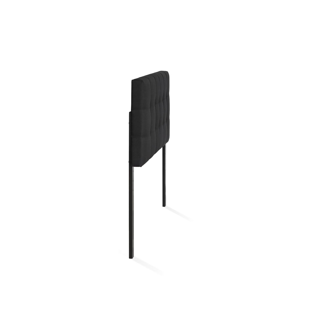 FURINNO Roanne Tufted Headboard, Twin, Black