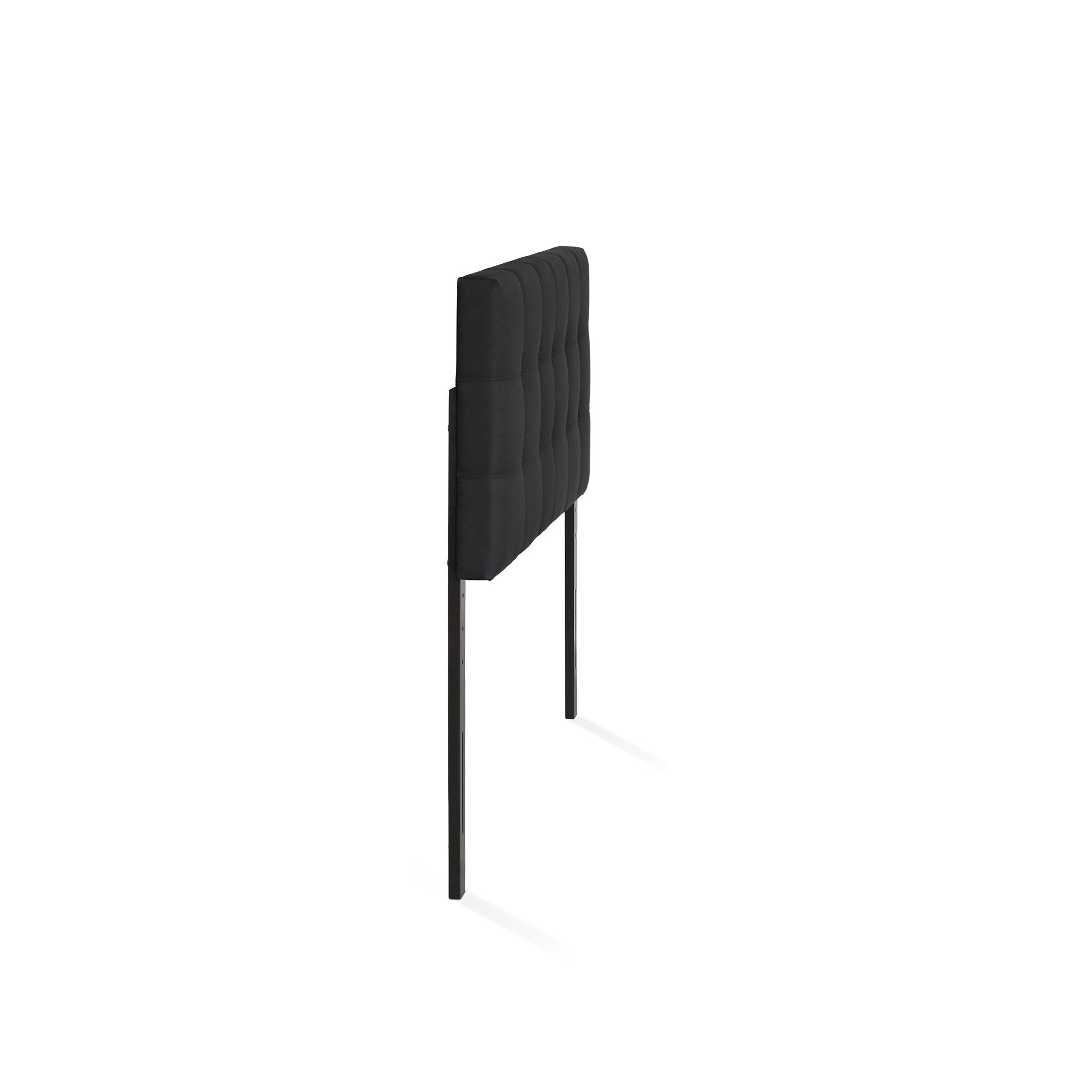 FURINNO Roanne Tufted Headboard, Twin, Black